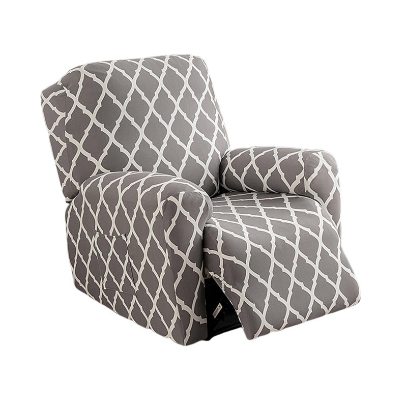 NILUOH Recliner Covers 4 Pieces Stretch Lazy Boy Recliner Chair Covers That Stay in Place Covers for Electric Power Lift Reclining Chair Washable Furniture Protector for Pet Kids Living Room - Image 2