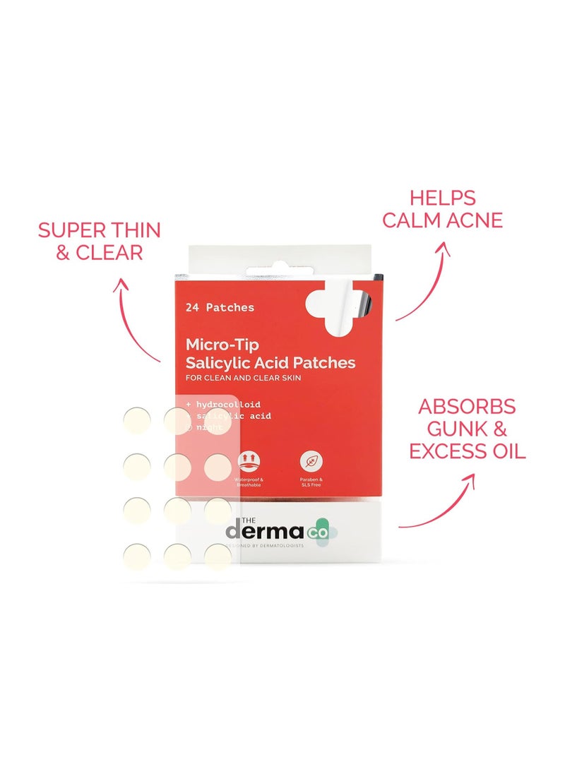 THE derma Co - THE DERMA CO Micro-Tip Salicylic Acid 24 Patches - Image 1