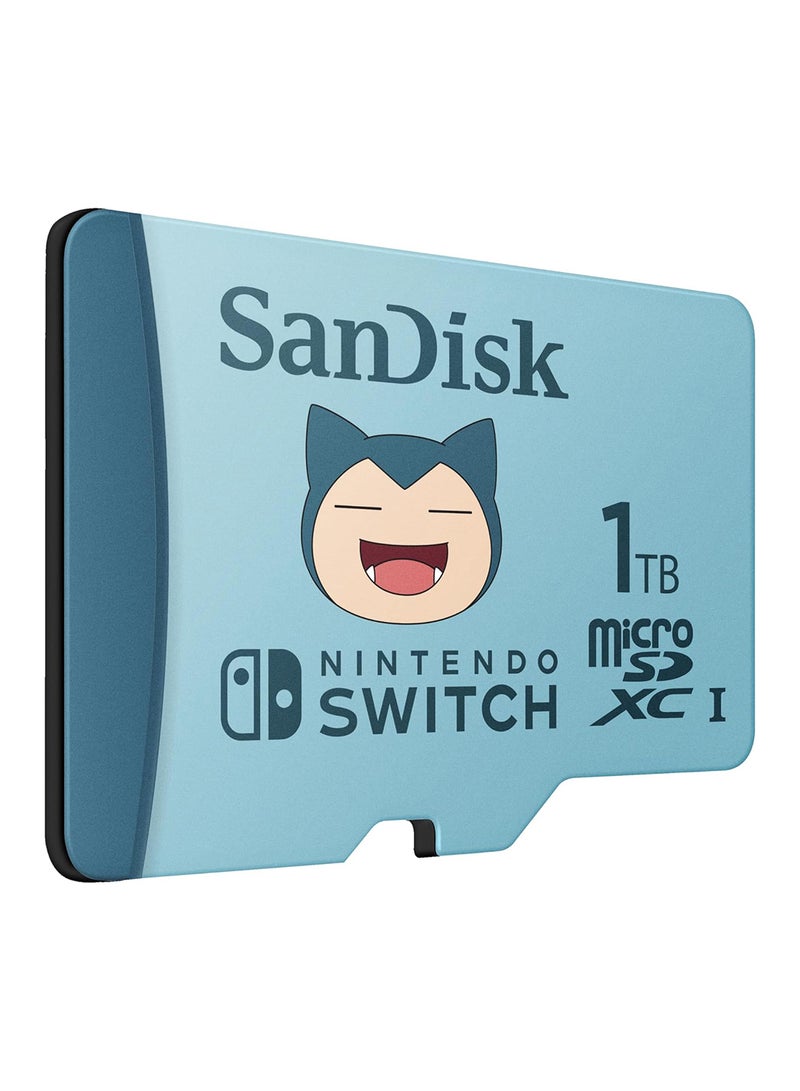 sandisk 1TB Pokemon Snorlax microSD card for Nintendo Switch, up to 100MB/s read speed, up to 90MB/s write speed, 4K UHD, V30, U3 - Image 1