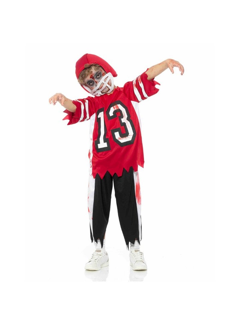 MAD TOYS Zombie Football Soccer Player Kids Halloween Costume  - Image 1