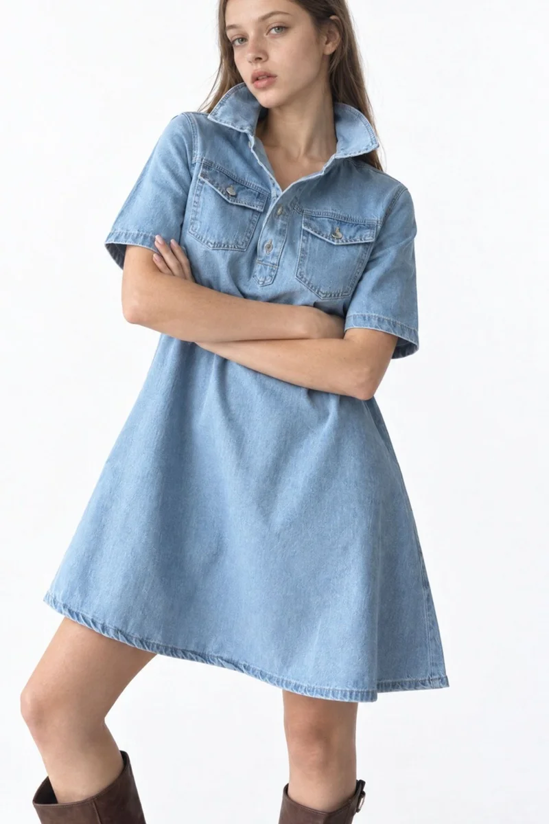 سكوالو SQUALO Denim Dress