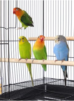 DAYANG Rectangle Stackable Breeding Flight Parakeet Bird Cage for Finches Budgies Cockatiels Esotici Lovebirds Canaries Parrots With Slide-Out Tray Black 60X42X41Cm  - Image 3