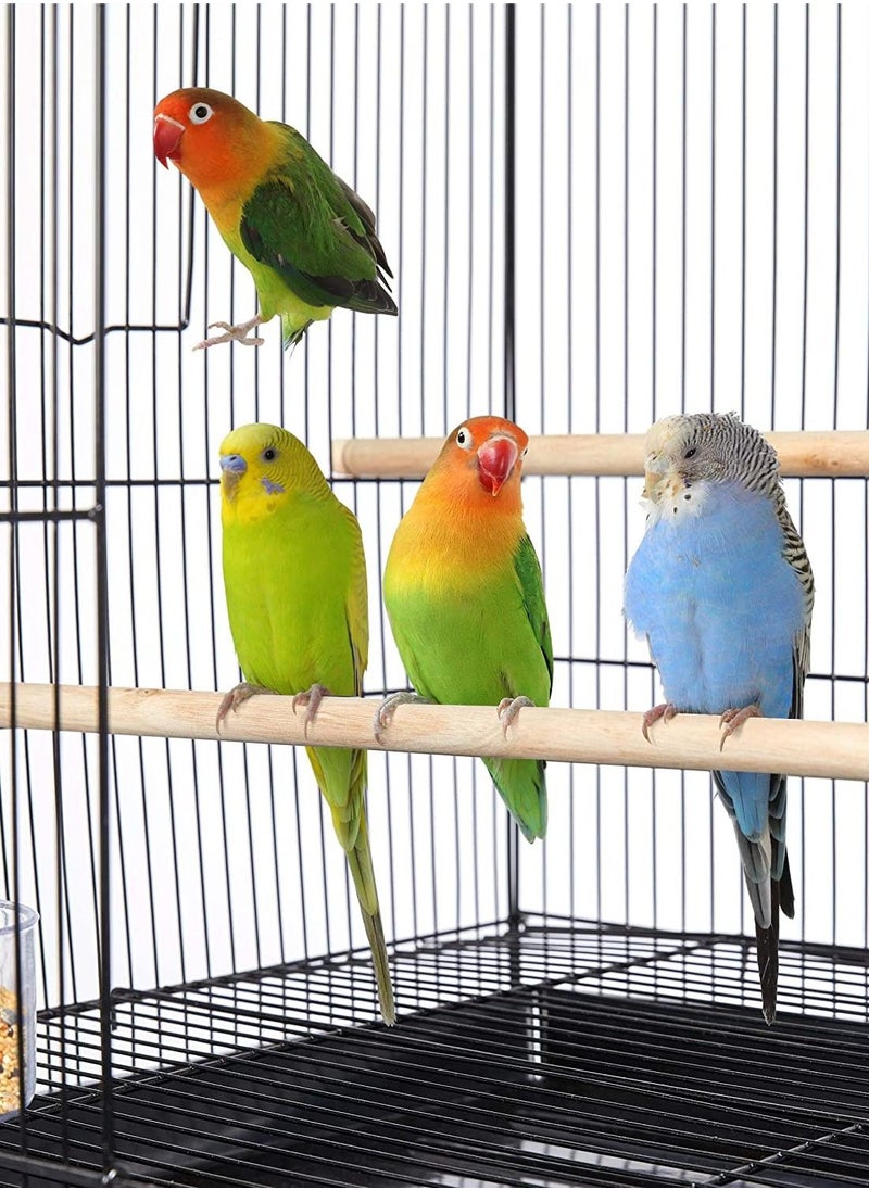 DAYANG Rectangle Stackable Breeding Flight Parakeet Bird Cage for Finches Budgies Cockatiels Esotici Lovebirds Canaries Parrots With Slide-Out Tray Black 60X42X41Cm  - Image 3