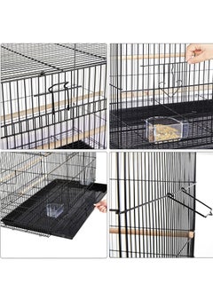 DAYANG Rectangle Stackable Breeding Flight Parakeet Bird Cage for Finches Budgies Cockatiels Esotici Lovebirds Canaries Parrots With Slide-Out Tray Black 60X42X41Cm  - Image 4