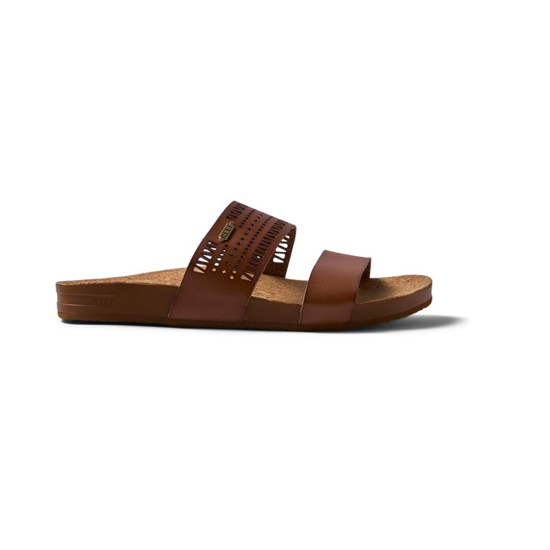 Reef Cushion Vista Perf Womens Fashion Slide Sandal, Arch Support, Ultra Soft Cushion Footbed, Coffee, 8 - Image 5