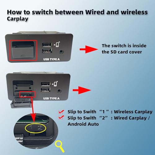 Dasbecan TK78669U0C Wireless Mazda Apple Carplay Retrofit Kit Compatible with Mazda 2 3 6 CX3 CX5 CX9 MX5 20142020 Car Play Adapter Only Supporting Wireless Carplay NO Android Auto - Image 3