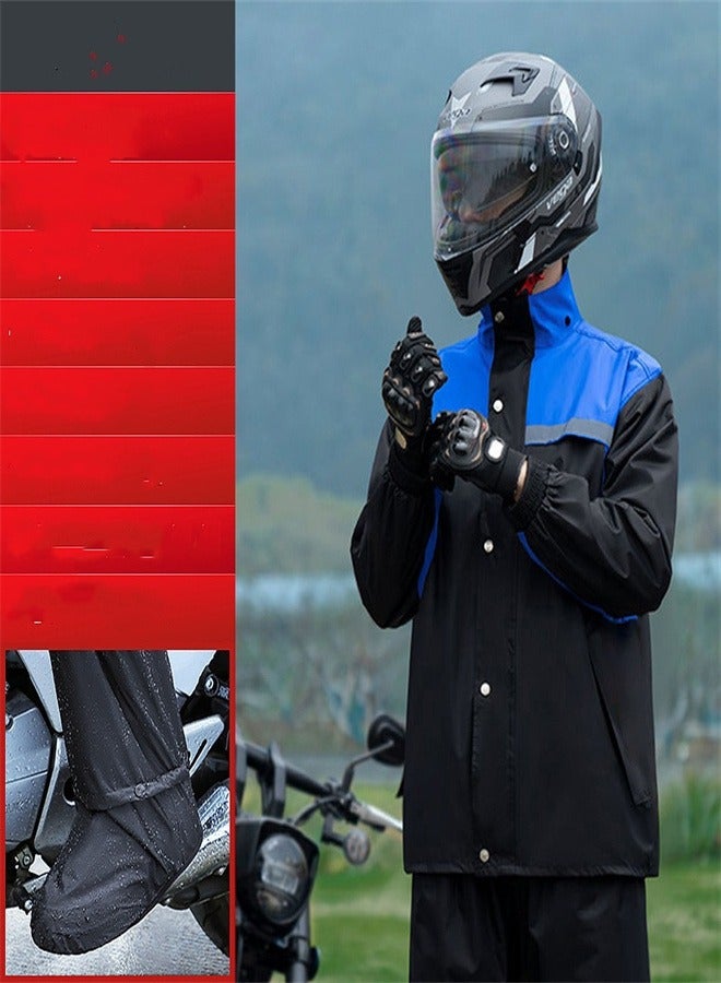 Loquat Raincoat And Pants Set Blue/Black  - Image 1