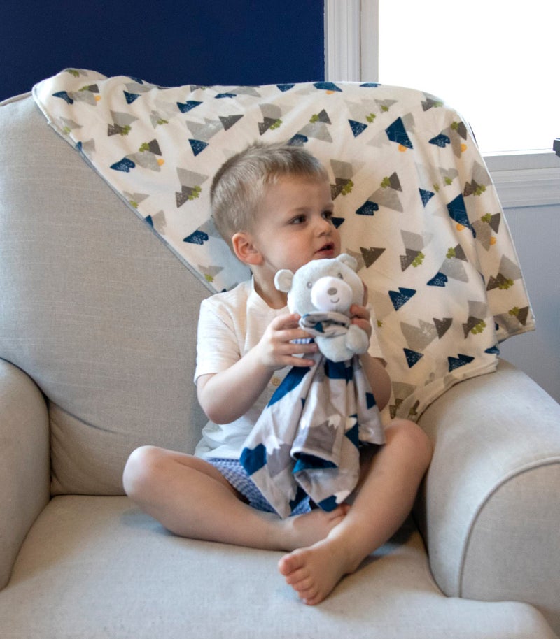 Baby Essentials Minky Animal Snuggler Lovey Blanket for Kids, Babies, Boys, Girls, Gender Neutral Security Blanket with Stuffed Animal (Beloved Snowcap Bear) - Image 1