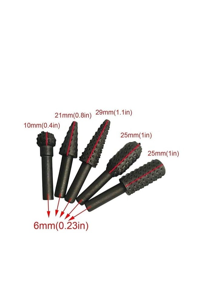 SL Rotary Rasp Drill Bit Set Wood Working 5 PCS  - Image 3
