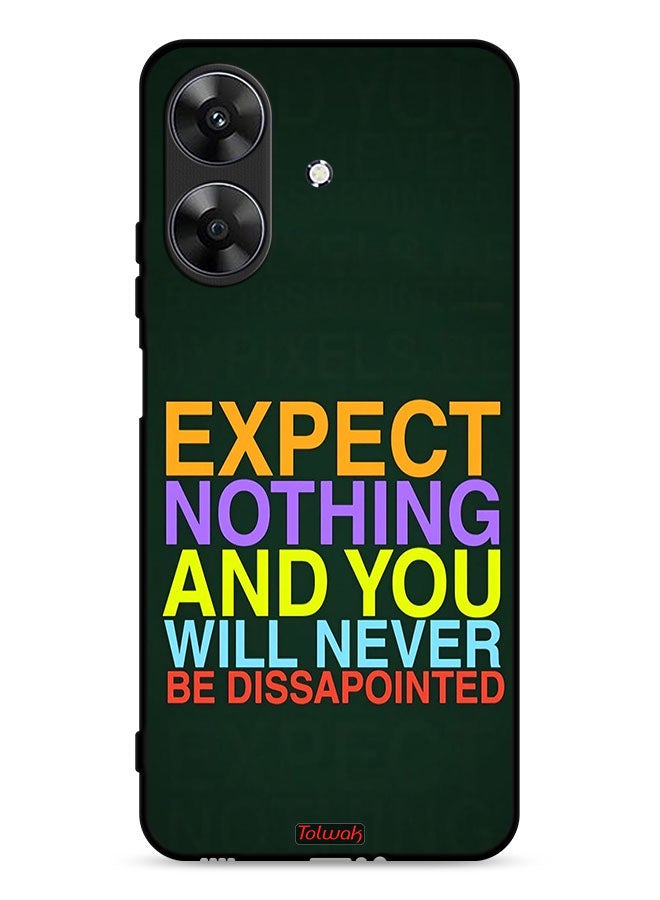 Tolwak Realme Note 60 4G Protective Case Cover Expect Nothing And You Will Never Be Disappointed - Image 1