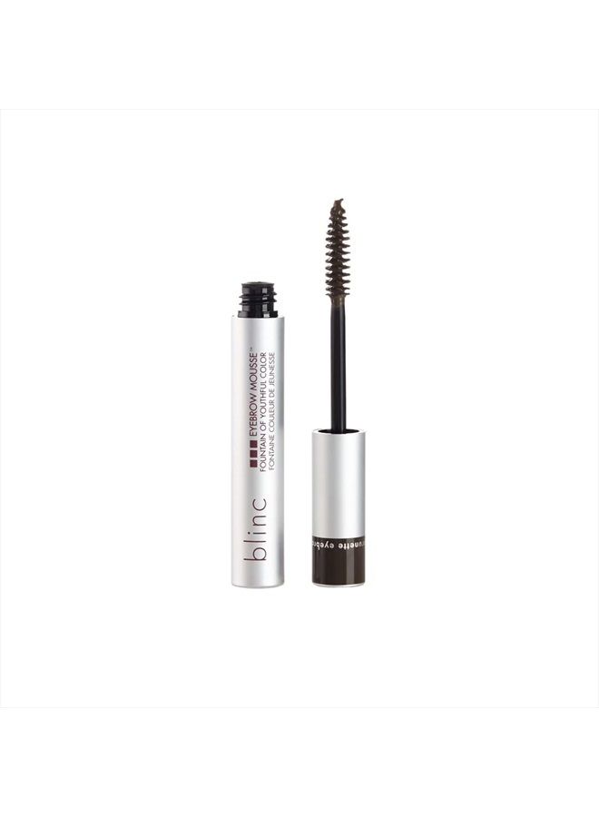 Blinc Eyebrow Mousse, Extreme Hold Tinted Eyebrow Gel with Peptides and Vitamins A & E, Natural Finish, Long-Wearing, Waterproof, Vegan, Gluten-Free & Cruelty-Free, Dark Brunette, 4.7mL/ 0.16 Fl. Oz - Image 1