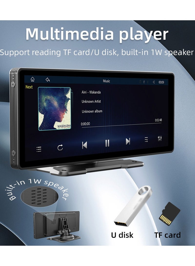 مشغل MP5 ستيريو للسيارة 9.3 بوصة BT اتصال بدون استخدام اليدين وراديو FM يدعم Carplay Android وصلة الهاتف التلقائي عكس مساعدة U-Disk/TF بطاقة مع حامل قابل للتعديل - Image 5