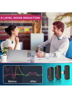 Ulanzi ULANZI J12 Wireless Lavalier Microphone for iPhone iPad, 2-in-1 Plug-Play Lavalier Mic with Charging Case for Phone Video Recording Interview Youtubers Vloggers, 65ft Transmission Range  - Image 5