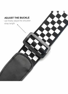 Excefore Embroidery Guitar Strap, Adjustable Guitar Strap/Bass Strap, Cotton Strap for Bass, Electric & Acoustic Guitars (Length 104-170cm, Width 5cm)  - Image 5
