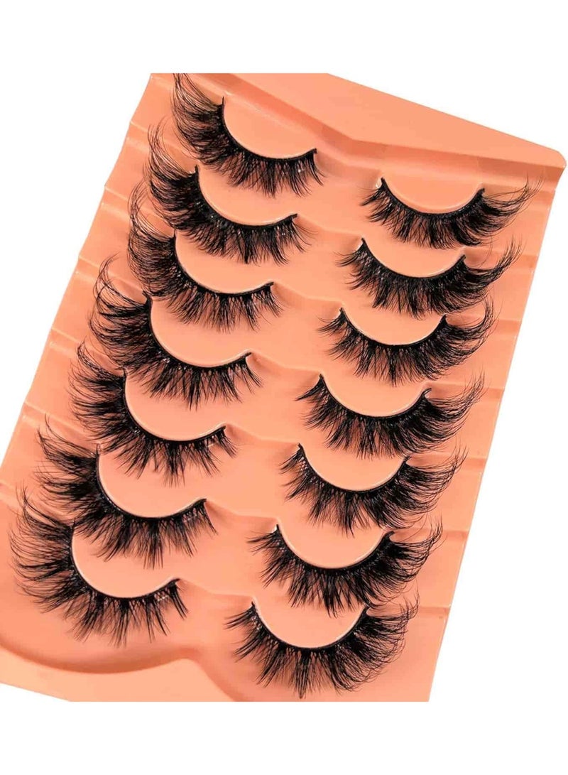 أنمي 7 أزواج رموش العين الرموش الصناعية رقيق حجم جلدة - Image 5