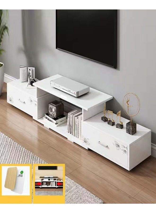 رف تلفزيون معاصر، حل تخزين أنيق لمركز الترفيه الخاص بك، مقاس 130 × 33 × 26 سم - Image 2