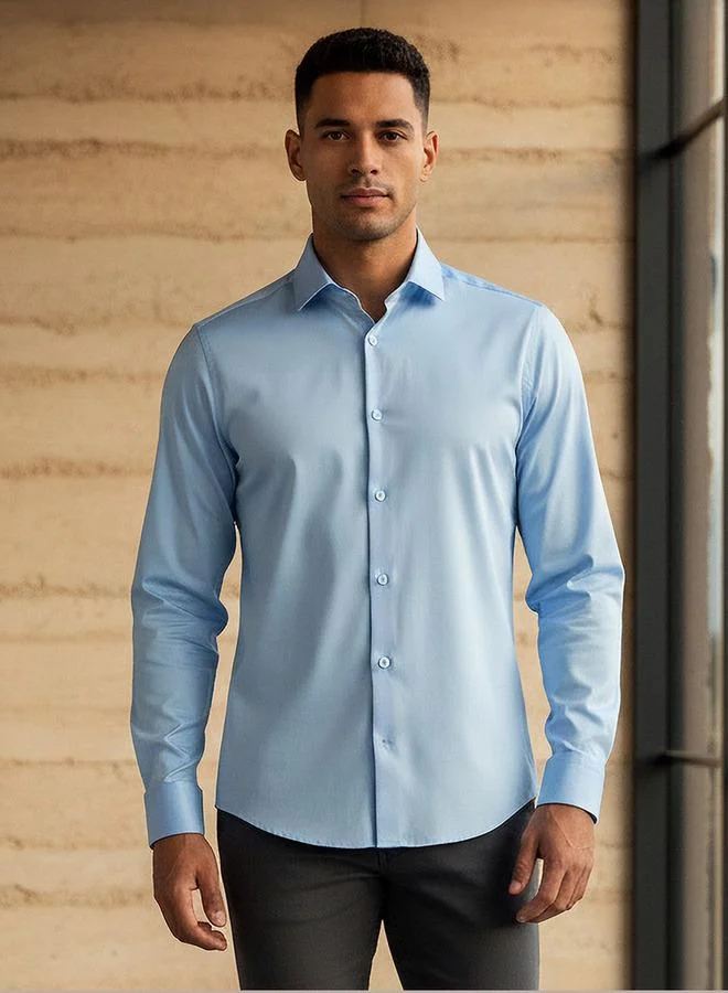 Splash FAV Men Regular Fit Spread Collar Long Sleeves Shirt