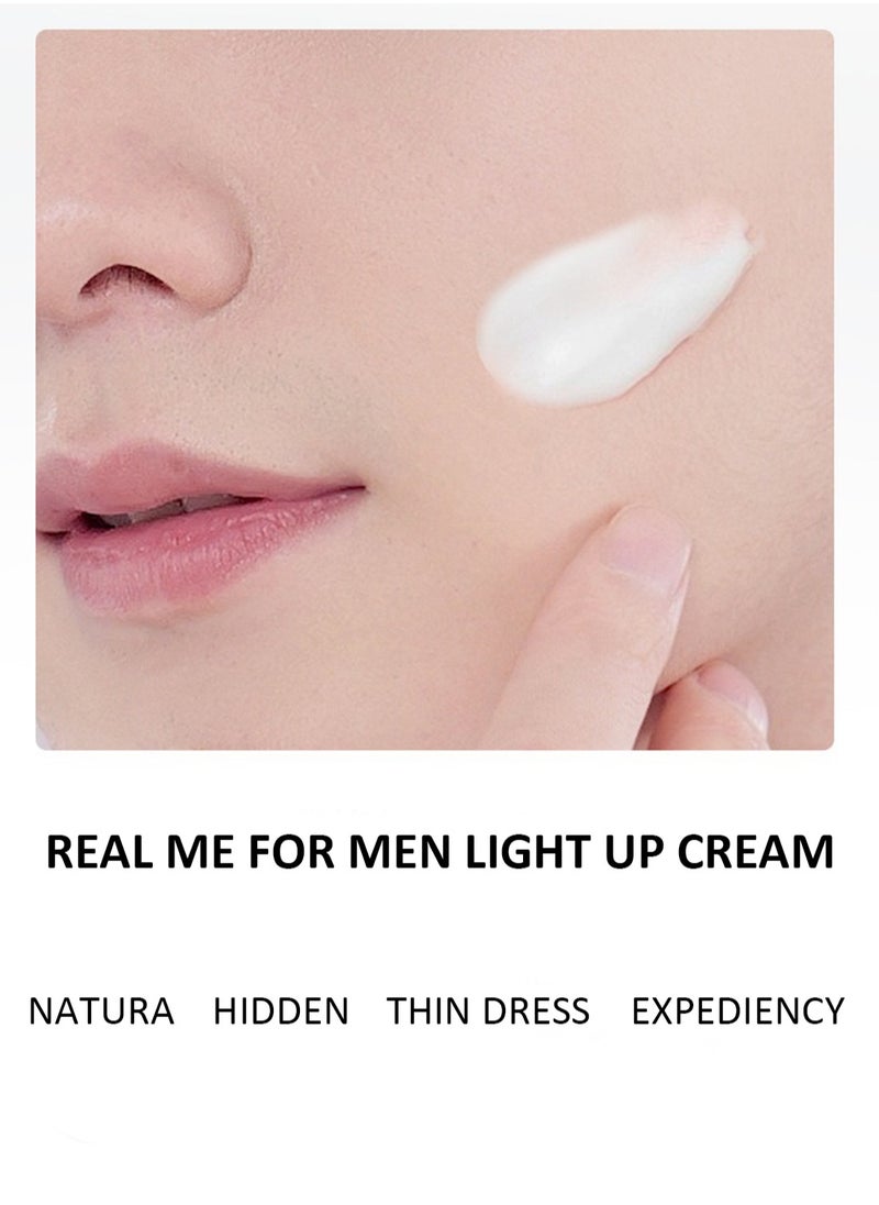 Novo Jen Beauty Face Cream for Men, Plant-Derived, Skin-Correcting BB Cream for Face, Skin-Softening, Brightening Niacinamide Tinted Moisturizer, Skincare for Men 50g  - Image 3