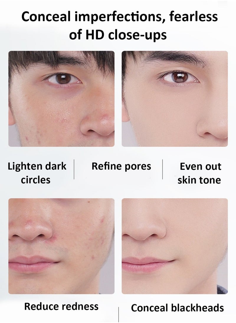 Novo Jen Beauty Face Cream for Men, Plant-Derived, Skin-Correcting BB Cream for Face, Skin-Softening, Brightening Niacinamide Tinted Moisturizer, Skincare for Men 50g  - Image 5