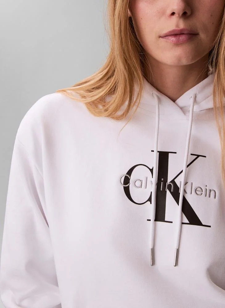 Calvin Klein Jeans  Graphic Pullover Hoodie for Women | Best Price UAE
