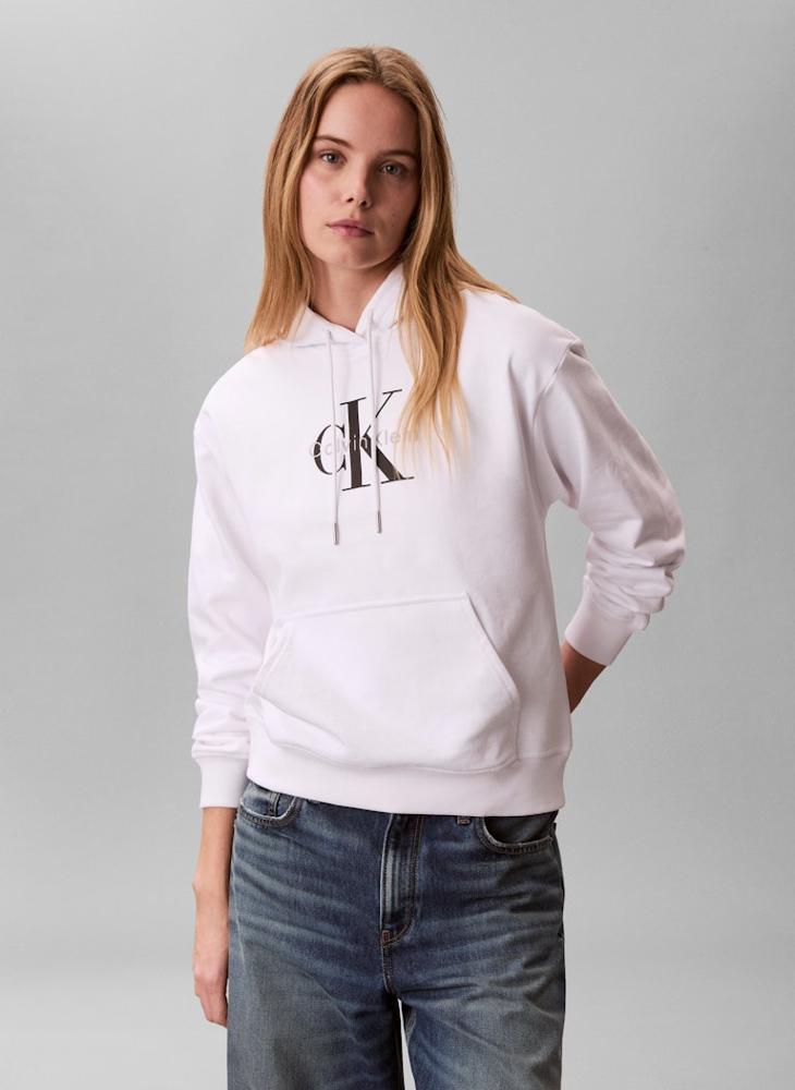 Calvin Klein Jeans Graphic Pullover Hoodie - Image 1