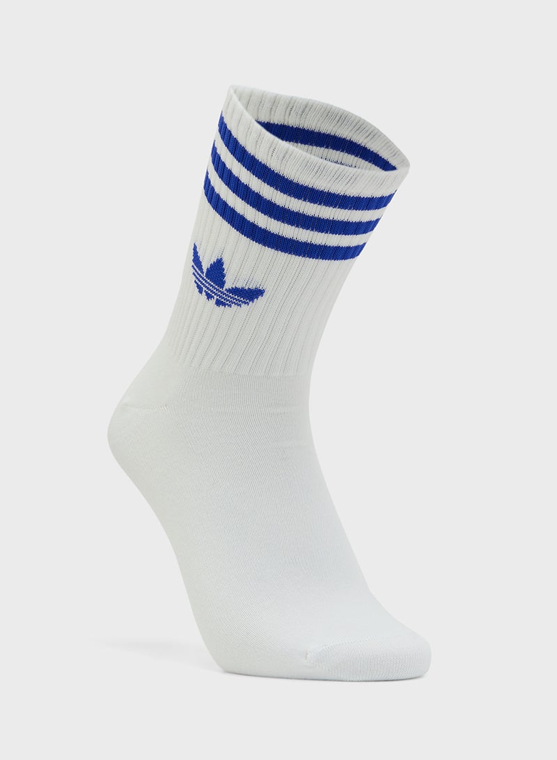 adidas Originals 3 Pack 3-Stripe Crew Socks  - Image 3
