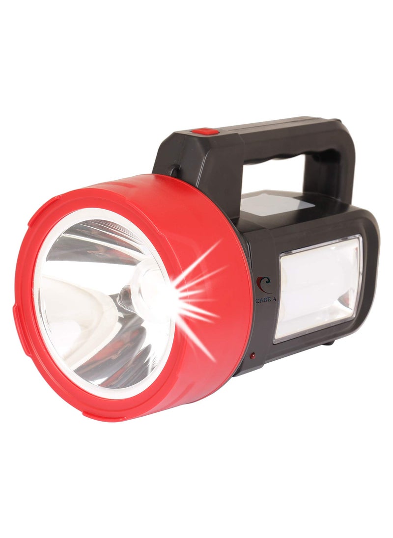 Care4 - Care 4 50W Solar charging Led laser long range rechargeable searchlight Flashlight Camping Light for adventure security WITH EMERGENCY LIGHT Torch - Image 1