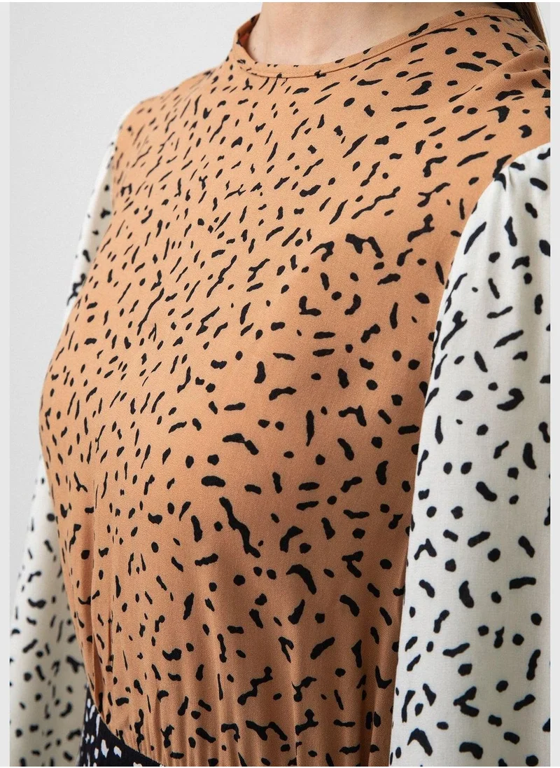 تاتشي MULTICOLORED PATTERNED DRESS