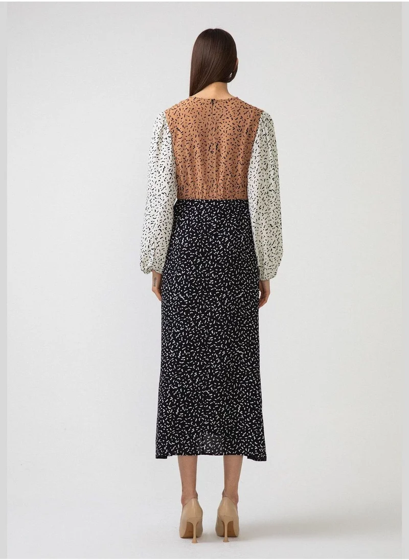 تاتشي MULTICOLORED PATTERNED DRESS
