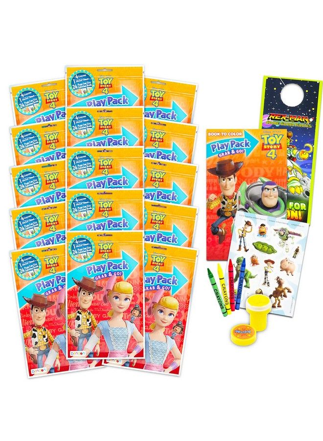 Bendon Disney Pixar Toy Story Party Favors For Kids Bundle With 15 Toy Story Activity Play Packs With Coloring Book Stickers Door Hanger Stamper And More (Disney Birthday Supplies) - Image 2