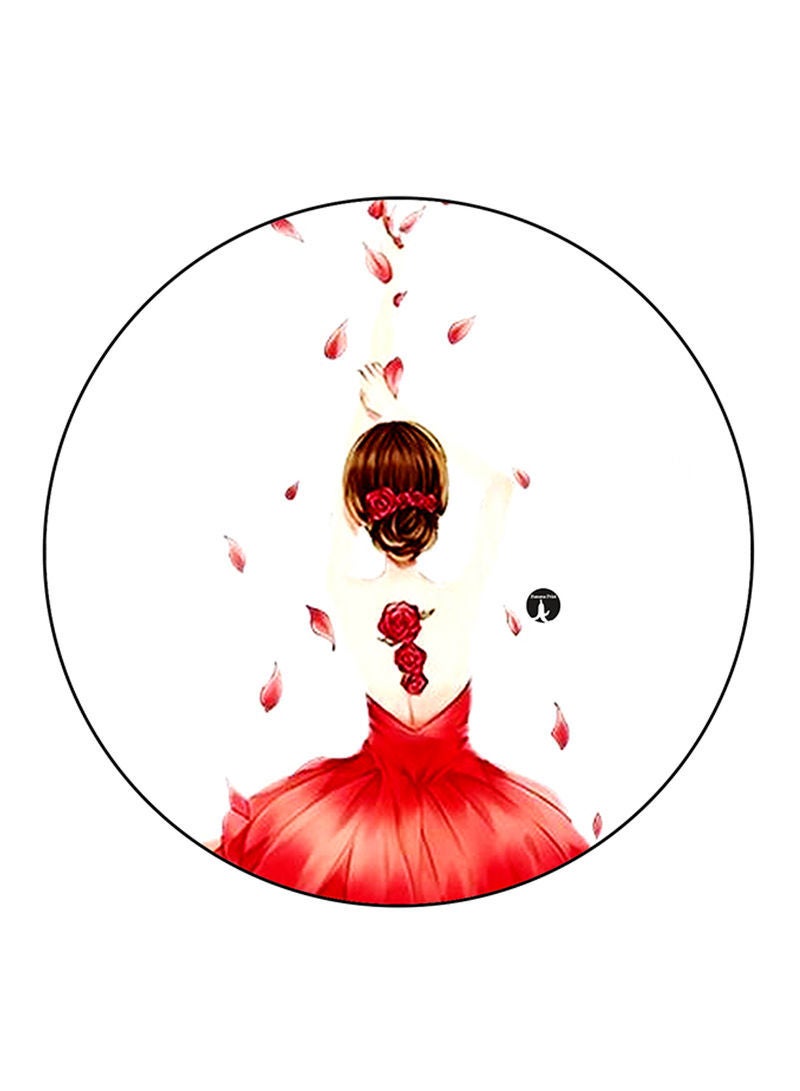 RKN Girl Printed Mouse Pad  Multicolour