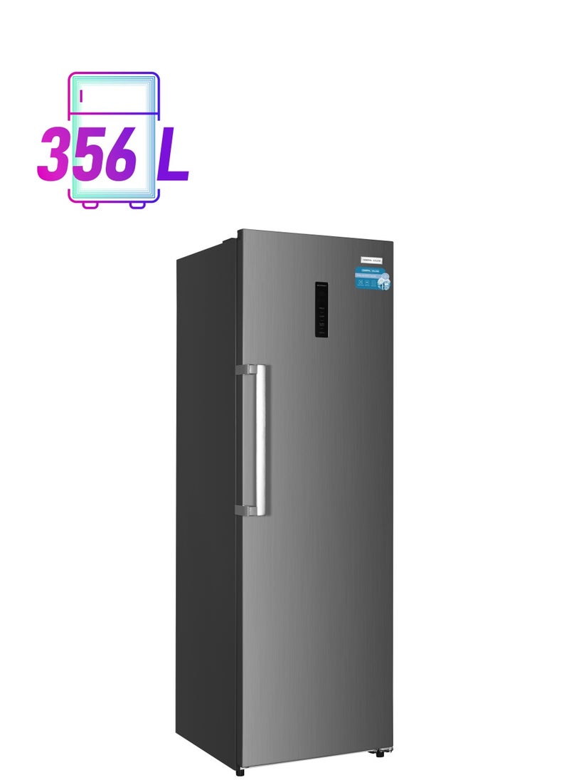 General Goldin General Goldin Single Door Refrigerator, 356 Liter 12 CF, Total No frost, High Quality Noiseless Energy Saving Compressor, Steel Color  - Image 1