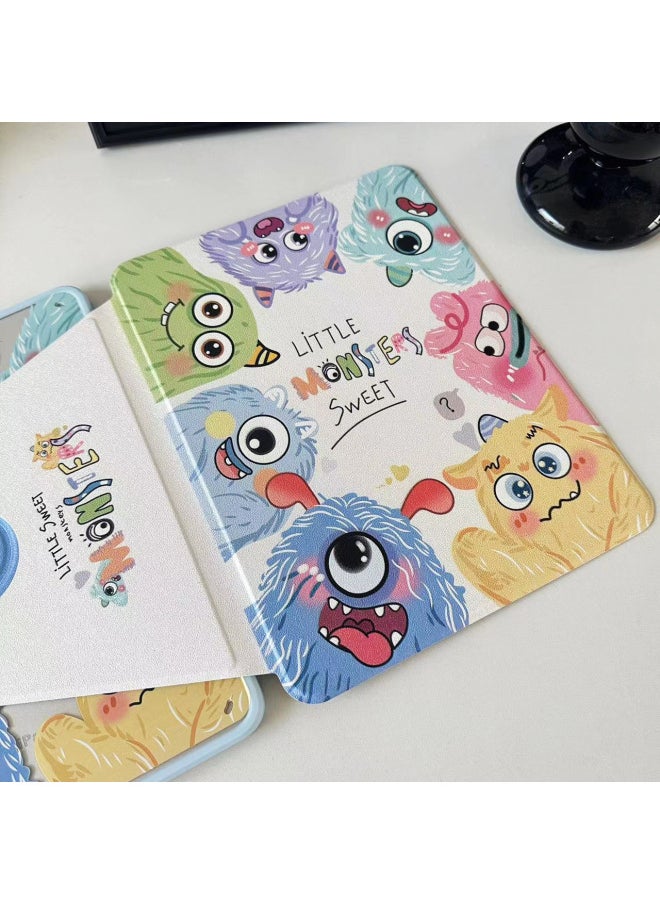 Suitable For Ipadair7 Flat Protective Cover Pro11 Inch Cartoon Painted 9 Generation Mini76 Acrylic 10/11 Generation-Color:720 Rotating Horizontal And Vertical Support/pink Edge [miyou]-Applicable Models:Ipadpro21/22 Version [ 11inch ]  - Image 5