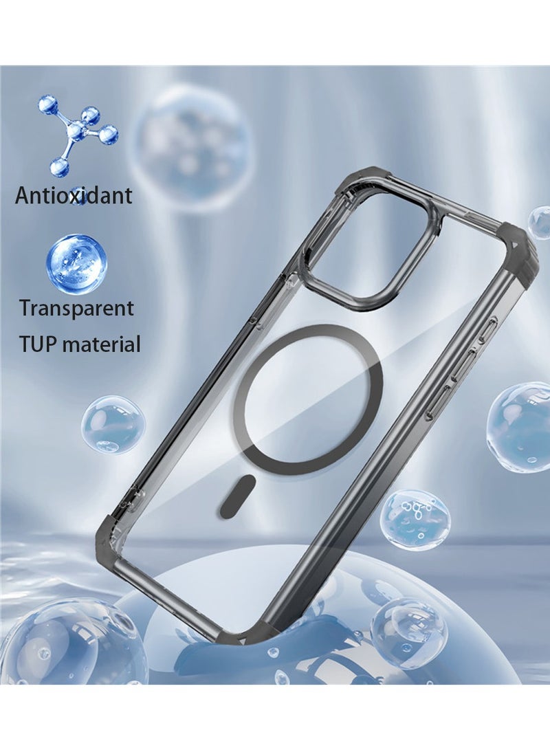 iPhone 15 Pro Max Case, iPhone 15 Pro Max Clear Phone Case, iPhone 15 Pro Max Compatible with MagSafe Function, Ultra-Slim Design Full Protection Clear Case, Anti-Slip Anti-Yellow and Shockproof Phone Case - Image 2