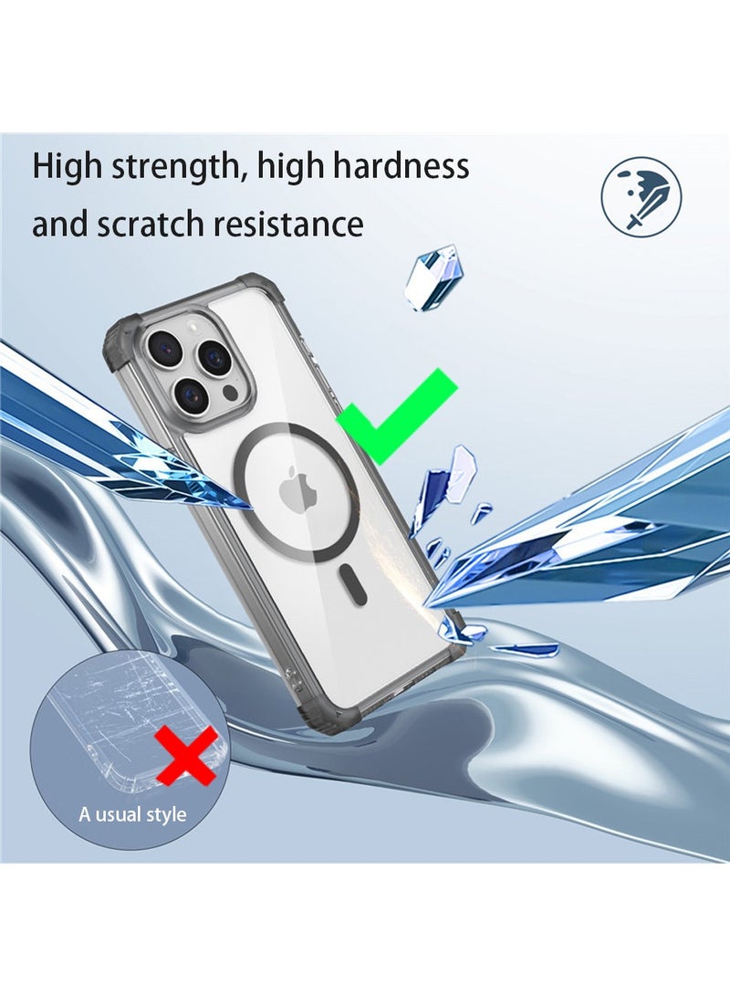 iPhone 15 Pro Max Case, iPhone 15 Pro Max Clear Phone Case, iPhone 15 Pro Max Compatible with MagSafe Function, Ultra-Slim Design Full Protection Clear Case, Anti-Slip Anti-Yellow and Shockproof Phone Case - Image 3