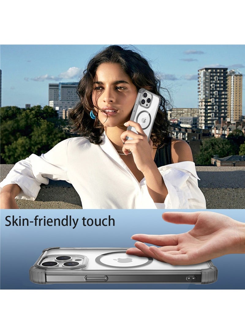 iPhone 15 Pro Max Case, iPhone 15 Pro Max Clear Phone Case, iPhone 15 Pro Max Compatible with MagSafe Function, Ultra-Slim Design Full Protection Clear Case, Anti-Slip Anti-Yellow and Shockproof Phone Case - Image 4