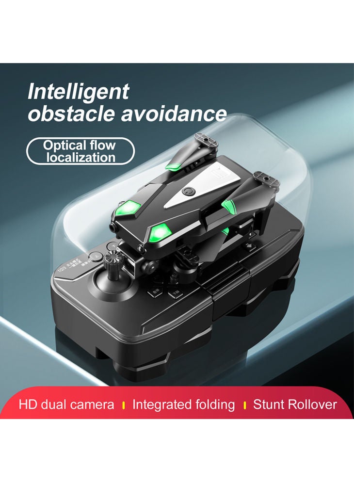 s125 WiFi FPV 4K Camera Drone Headless Mode Dual Camera Drone 2 Batterires Black Suitable for Beginners and Kids