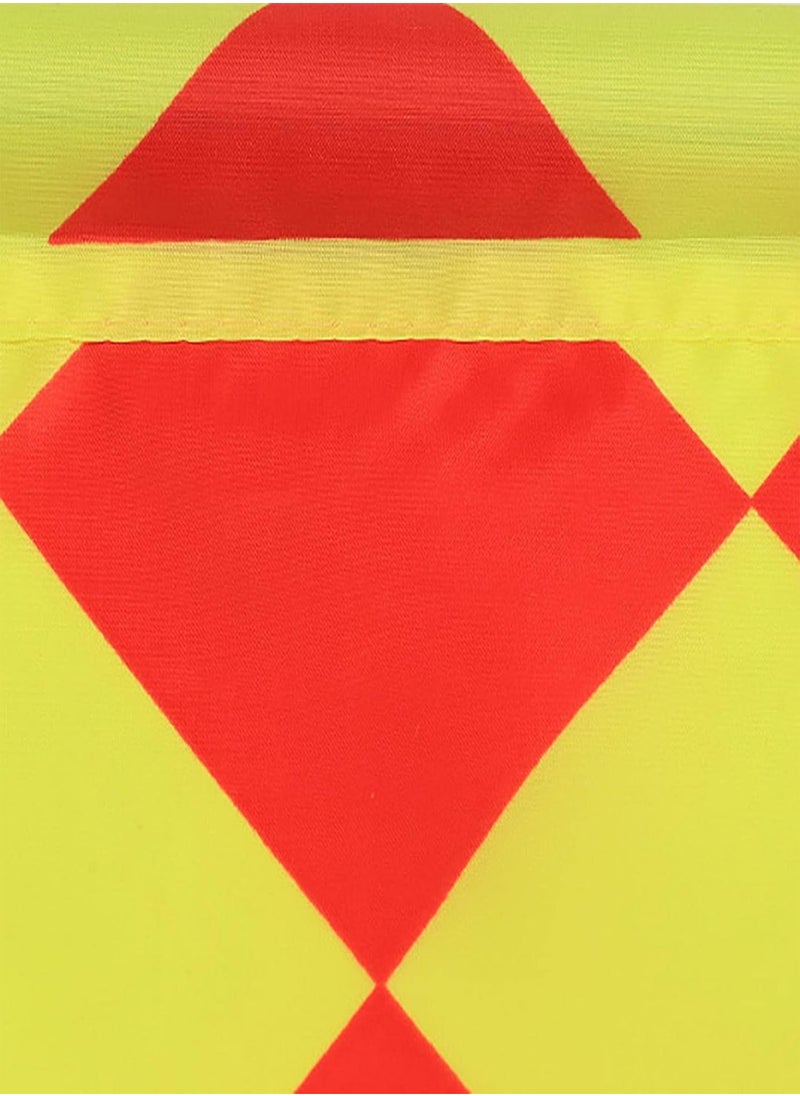 GGOOT - 2 Pcs Referee Flag Waterproof,2PCS Soccer Ref Flags | Football Referee Flags Metal Pole Foam Handle, Soccer Ref Flags for Sports Match - Image 1