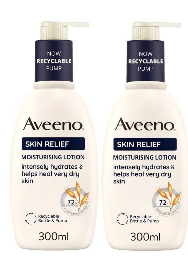 لوشن أفينو لتخفيف البشرة لترطيب مكثف 600 مل مجموعة كبيرة - Image 1