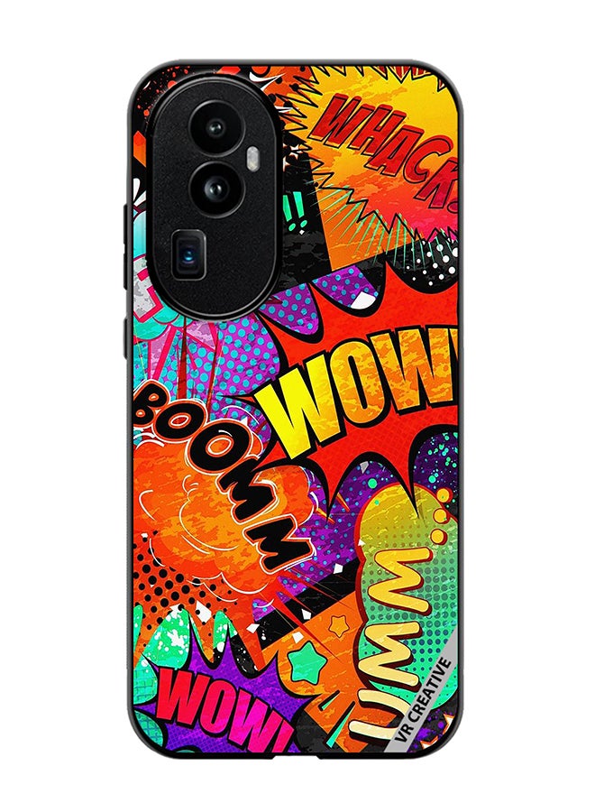 VR CREATIVE Protective Case Cover For Oppo Reno 10 Pro Plus Multiple Sticker Design Multicolour - Image 1