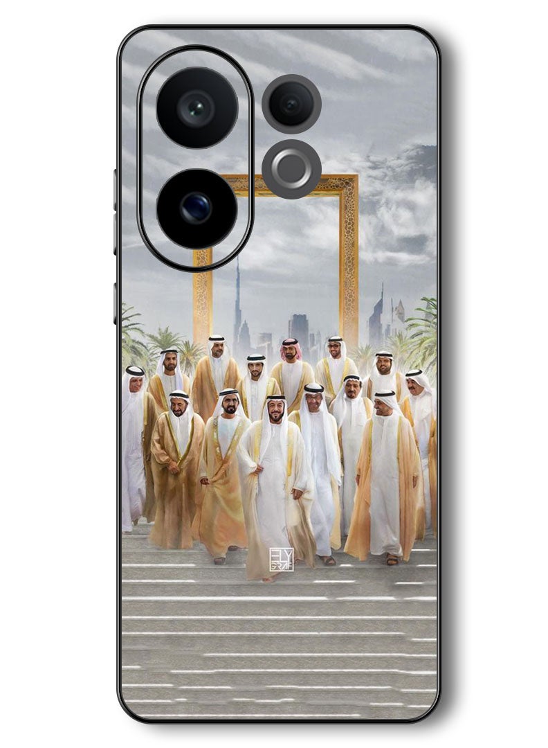 Theodor Case Compatible with Vivo V60 6.77 Inch Protection Shockproof Bumper Cover Dubai Rulers - Image 1