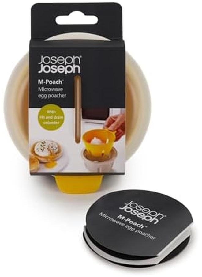 Joseph Joseph - M Poach Microwave Egg Poacher White Yellow One Size 20123 - Image 1
