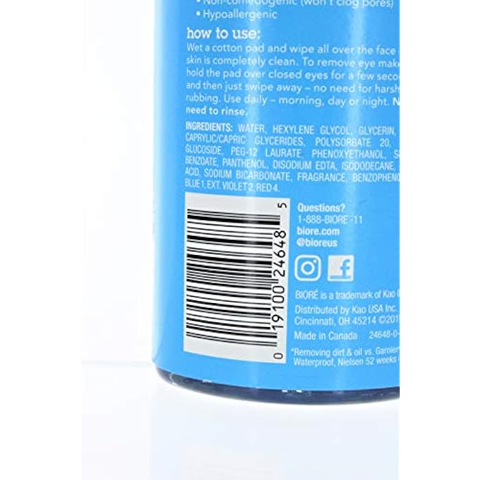 Bioré Biore Baking Soda Cleanser, Micellar Water 10 Ounce (296ml) (Pack of 1) - Image 3