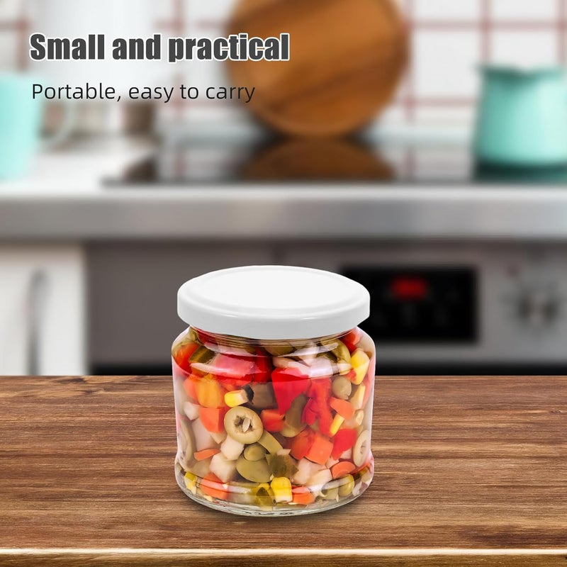 MAGICLULU 50pcs White Tinplate Mason Jar Lids 66mm Regular Mouth Screw Caps Leak-proof Seal Reusable Canning Jar Replacement Covers for Food Storage and Jam Preservation - Image 5