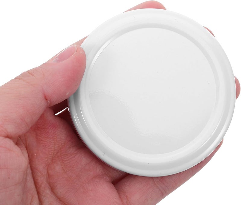 MAGICLULU 50pcs White Tinplate Mason Jar Lids 66mm Regular Mouth Screw Caps Leak-proof Seal Reusable Canning Jar Replacement Covers for Food Storage and Jam Preservation - Image 3