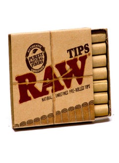 raw elements Raw Natural Unrefined Pre-Rolled Filter Tips 5 Pack (21 Per Box)  - Image 2