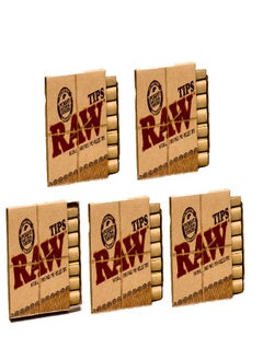 raw elements Raw Natural Unrefined Pre-Rolled Filter Tips 5 Pack (21 Per Box)  - Image 4