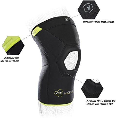 DonJoy Performance ANAFORM Compression Sleeve – Mild/Moderate Knee Cap Support for Strains, Soreness, Tendonitis, Patella Support/Stability, Black, Large - Image 3