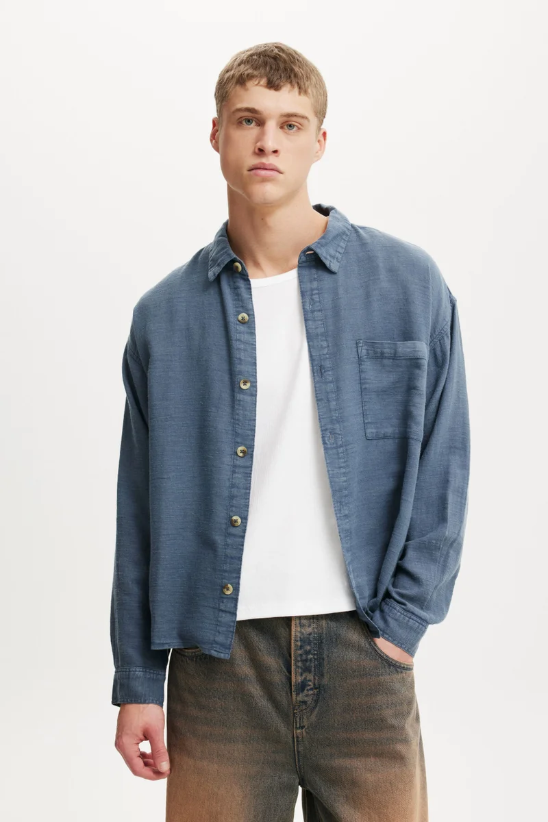 Cotton On WASHED LONG SLEEVE SHIRT
