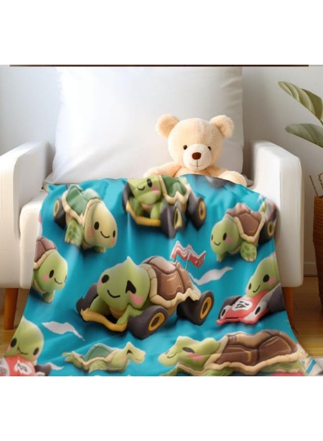 عام بطانية رقيقة من الفانيلا الكرتونية للأطفال والرضع (دافئة ومريحة، ومناسبة للنوم والألعاب) 70 سم * 100 سم - Image 5